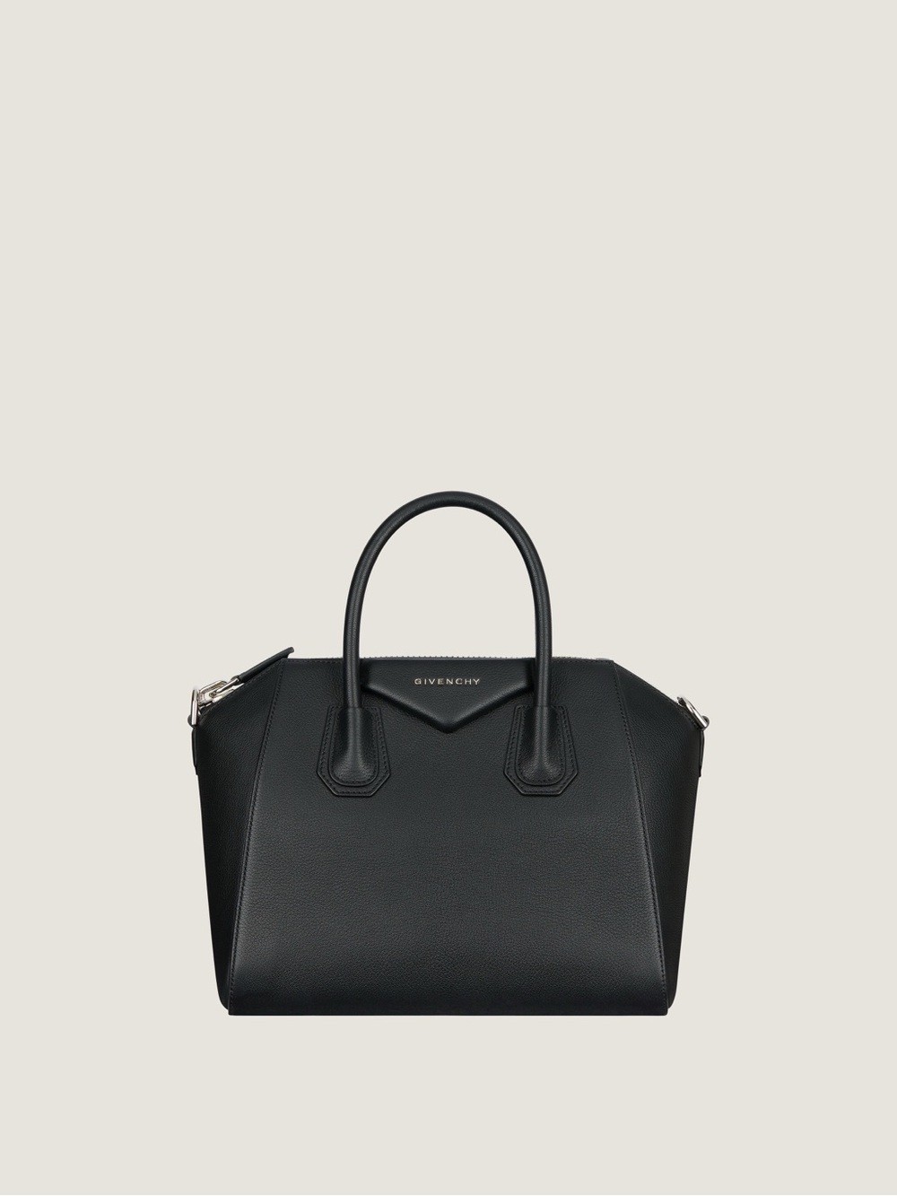 Givenchy Black Leather Antigona Small Top-Handle Bag